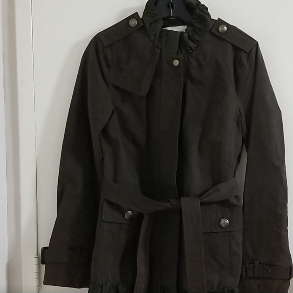 NWT Banana Republic Ruffled Trench Size M